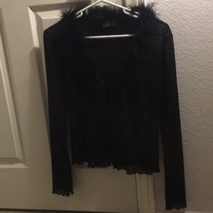 An eye candy tie sweater